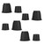 8PCS Furniture Risers Plastic Lift Blocks Elephant Feet for Bed Chair Teapoy