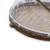 Covered Bamboo Serving Food Tent Basket Hand Woven Round Food Basket with Mesh Cover