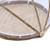Covered Bamboo Serving Food Tent Basket Hand Woven Round Food Basket with Mesh Cover