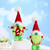 Faceless Green Beard Dwarf Doll Cute Standing Dwarf Elf Ornaments for Christmas Party Decor