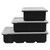 3Pcs Silicone Ice Cubes Maker Flexible Ice Trays with Lid DIY Mold Mould Kitchen AccessoriesBlack