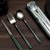 Stainless Steel Cutlery Set Easy To Clean Portable Reusable Chopsticks Fork Spoon Set for Outdoor