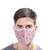 4Pcs Unisex Adult Breathable Mouth Cover Dust Proof Washable Breathing Protective CoverDark Pink