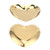Storage Tray Love Shape Stainless Steel Mini Storage Dish Display Tray for Desktop Decoration Living Room Home Furnishing