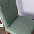 Decdeal Stretch Solid Diamond Lattice Dining Chair Cover Removable Washable Short Dining Chair Protector for Hotel Dining Chair 4PCS Deep Green