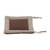 Linen Seat Cushion Coffee Color AntiDeformation MultiLayer Cotton Linen Chair Cushion with Fixable Straps