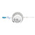 Rotating Wind Chime Stainless Steel Moon Shaped Decorative Cabin Wind Chime for Home Silver