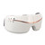 Eye Massager Smart Bluetooth Heating Vibration USB Charging Eye Massage Machine for Home Dorm White