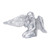Silver Angel Wing Statue Standing Sculpture Resin Desktop Garden Ornament for Home Decoration