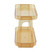 Cosmetic Storage Rack Double Layer Clear Detachable Modern Countertop Cosmetic Organizer for Dressing Table Dark Brown