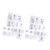 30Pcs Stickers Plants Pattern Romantic Decorative Sticker Set for Scrapbook Stationery Cards Purple