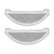 2PCS Mop Cleaning Pad Mopping Cleaning Cloth Replacement Fit for ROIDMI EVE Plus Robot Vacuum Cleaner