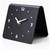 Desktop Clock Simple Modern Quiet Movement Metal Desk Clock Ornament for Bedroom Bedside Living Room Home Black