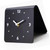 Desktop Clock Simple Modern Quiet Movement Metal Desk Clock Ornament for Bedroom Bedside Living Room Home Black