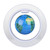 4in O Shape Magnetic Levitation Floating Globe Rotating Magnetic Globes with LED Light for Home Office Decoration