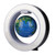 4in O Shape Magnetic Levitation Floating Globe Rotating Magnetic Globes with LED Light for Home Office Decoration
