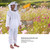 Professional Beekeeper Protective Suit Beekeeping Equipment Hooded Jacket   Pants