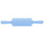 New NOn stick Silicone Rolling Pin Pastry Dough Roller Baking Tool with Plastic Handle Blue
