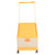 Rolling Toy Storage Bin Toy Storage Organizer Bin with Lid Wheels Children Building Blocks Organizer Orange