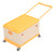 Rolling Toy Storage Bin Toy Storage Organizer Bin with Lid Wheels Children Building Blocks Organizer Orange