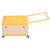 Rolling Toy Storage Bin Toy Storage Organizer Bin with Lid Wheels Children Building Blocks Organizer Orange