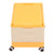 Rolling Toy Storage Bin Toy Storage Organizer Bin with Lid Wheels Children Building Blocks Organizer Orange