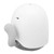 450ml Mini Air Humidifier Moving Tail Shaped USB Portable Humidifier with LED Ambient Light for Home Bedroom White