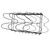 Pot Lid Rack Adjustable Iron Wire Multifunctional Utensil Pan Lid Holder Organizer for Kitchen Countertop