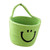 Cute Cotton Rope Basket Wall Mounted Soft Foldable Hand Woven Small Storage Basket for Home Use Green