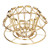 HandMade Coffee Filter Stand DripType 3Holes Foldable Stainless Steel CakeType Coffee Filter Holder(Gold )