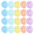 20Pcs Small Cake Cup Baking Mold Reusable Easy Clean Silicone Mini Cupcake HoldersThread Set