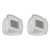 2Pcs Solar LED Fence Wall Light Waterproof Warm Light Transparent Mini Solar Wall Mounted Fence Lamp for Garden Yard