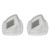 2Pcs Solar LED Fence Wall Light Waterproof Warm Light Transparent Mini Solar Wall Mounted Fence Lamp for Garden Yard