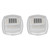 2Pcs Solar LED Fence Wall Light Waterproof Warm Light Transparent Mini Solar Wall Mounted Fence Lamp for Garden Yard