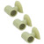 10Pcs Door Stop Punch Free Silicone Anti Collision Door Handle Stopper for Home Bathroom BedroomBean Green