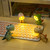 Cartoon Night Light Kid Lamp Mini Dinosaur LED Desk Lamps Cute DIY Portable with Adjustable Angle for Kids Students Bedroom Bookends Nursery Room