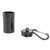 Portable Ashtray Waterproof Lightweight Aluminum Alloy Pocket Ashtray with Lid Keychain for Outdoor Travel Black