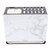 Multifunctional Knife Blocks with White Plate Cutting Board Pot Lid Holder for Countertop Organization Kitchen Storage Wall Mount Black Frame