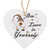 Wooden Love Heart Pendant Love Wood Chips DIY Craft for Wedding Party DecorationsWhite
