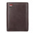 Snap Coin Purse Short PU Leather Multi Card Position Zippered Men's Wallet for Daily Brown