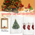 3PCS Christmas Hand Towels Washcloth Pure Cotton Bathroom Christmas Kitchen Towels Basin Towels