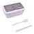 3 Compartments Bento Boxes 1400ml Large Capacity Good Sealing Thermal Lunch Box for Kids Students Workers School Office Purple