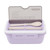 3 Compartments Bento Boxes 1400ml Large Capacity Good Sealing Thermal Lunch Box for Kids Students Workers School Office Purple
