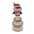 Wooden Christmas Money Holder Desktop Ornaments Multiple Holes Double Layer Cash Holders for Decorations Type C