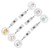 6pcs Retractable Badge Holder Cute Animal Pattern 360° Degree Rotating Clip for ID Name Tag Card