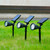 4pcs Solar 7 LED Spotlight Landscape Light for Outdoor Garden Path Lawn Light