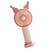 Handheld Mini Fan USB Charging Battery Operated Fan Cartoon Electric Fan for Home School Office Pink