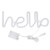 Unique Hello English Letter Shape LED Light Decorative Light for Proposal Birthday Party Home