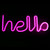 Unique Hello English Letter Shape LED Light Decorative Light for Proposal Birthday Party Home