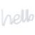 Unique Hello English Letter Shape LED Light Decorative Light for Proposal Birthday Party Home